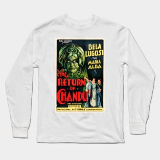 THE RETURN OF CHANDU 1934 Fantasy Film Starring Bela Lugosi Retro Film Poster Long Sleeve T-Shirt